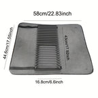 Escorredor de Pratos Compacto com Tapete de Microfibra