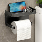 Suporte Adesivo para Papel Higiênico Com Prateleira para Celular