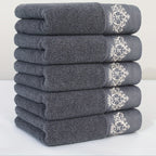 Conjunto de 5 Toalhas de Rosto Luxuosa 100% Algodão