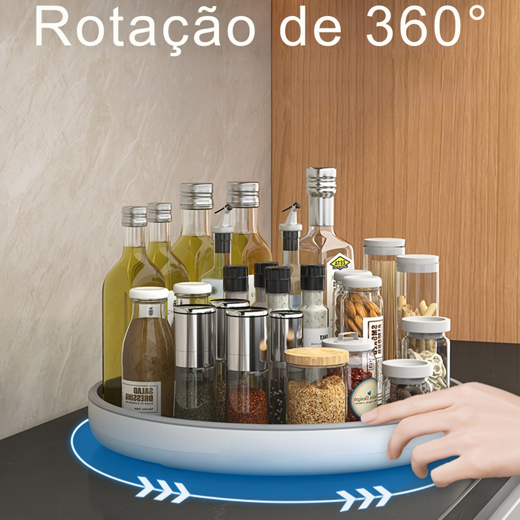 Suporte Multifuncional Giratório 360° para Temperos