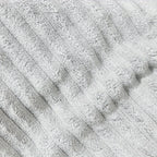 Conjunto de Toalhas de Banho Listradas em Coral Fleece