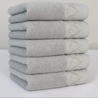 Conjunto de 5 Toalhas de Rosto Luxuosa 100% Algodão