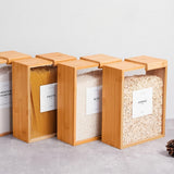 Dispenser Selado de Alimentos 2L em Bambu