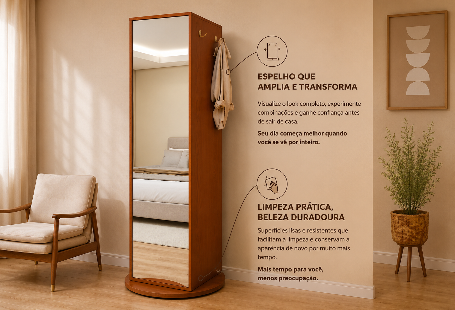 Sapateira Viena com Espelho