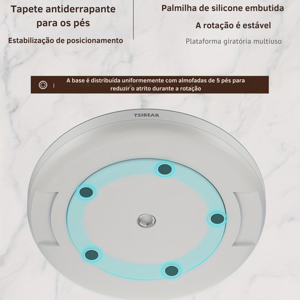Suporte Multifuncional Giratório 360° para Temperos