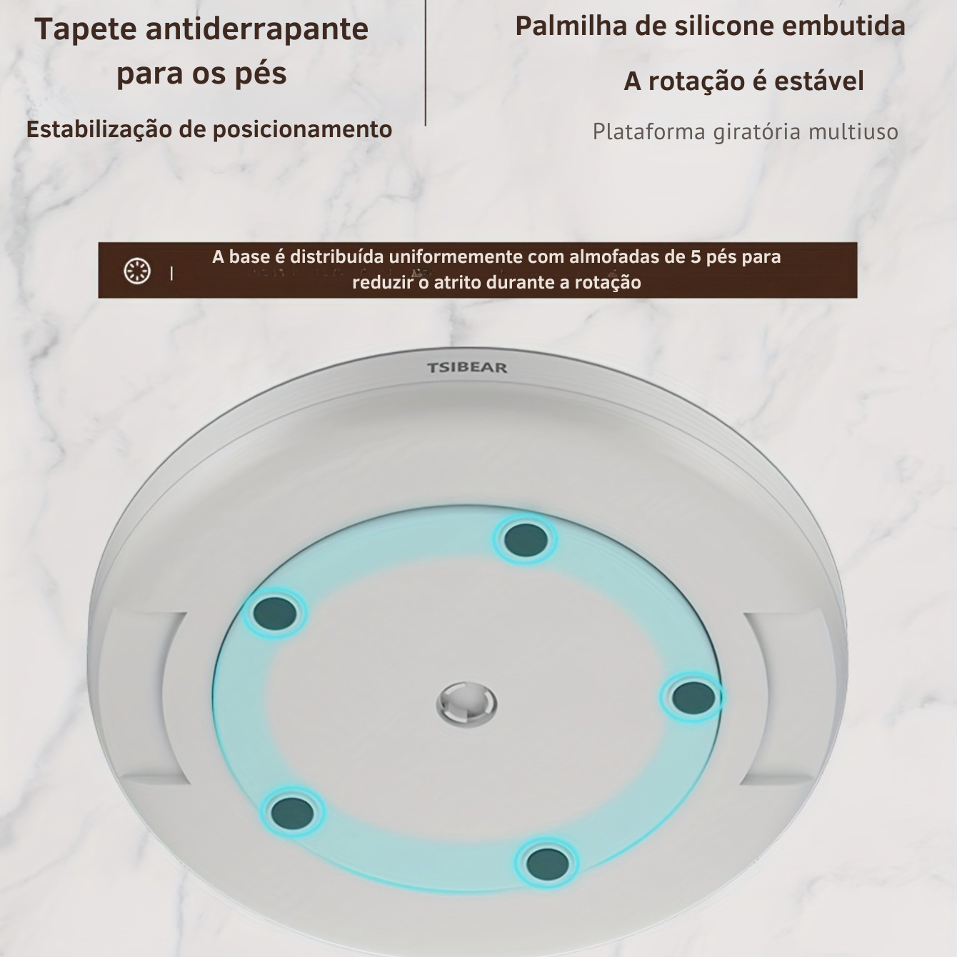 Suporte Multifuncional Giratório 360° para Temperos