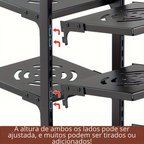 Suporte de Panelas de Aço Inoxidável 2 Andares