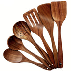 Conjunto de Utensílios de Cozinha em Madeira